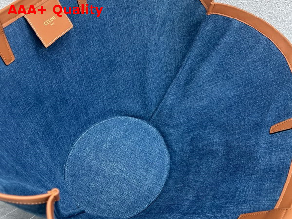 Celine Large Couffin Bag in Navy Denim Replica
