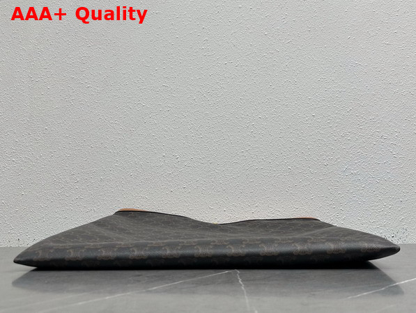 Celine Large Flat Shopper in Triomphe Canvas Miel Replica