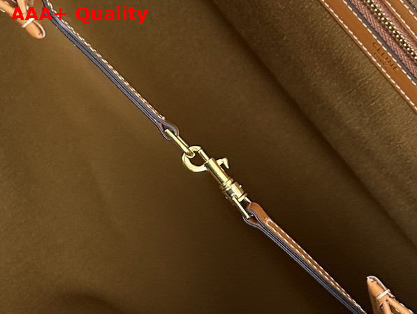 Celine Large Flat Shopper in Triomphe Canvas Miel Replica