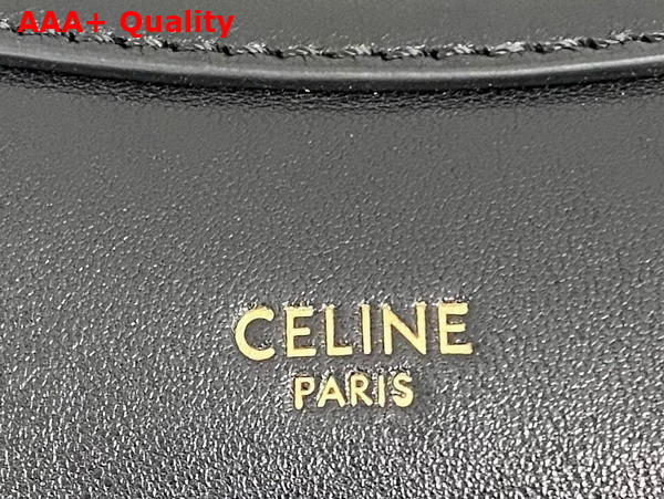 Celine Large Smiling New Luggage in Black Supple Shiny Lambskin Replica