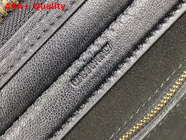 Celine Large Smiling New Luggage in Black Supple Shiny Lambskin Replica