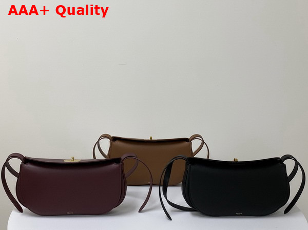 Celine Little Hot Dog in Syrah Natural Calfskin Replica