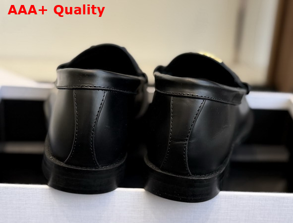 Celine Luco Loafer in Black Polished Bullskin Replica