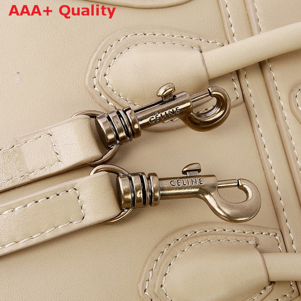 Celine Luggage Nano in Beige Real Leather for Sale