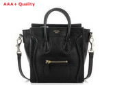 Celine Luggage Nano in Black Calfskin for Sale