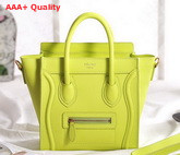 Celine Luggage Nano in Lemon real leather for Sale