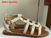 Celine Lympia Gladiator Sandal in Milk Calfskin Replica