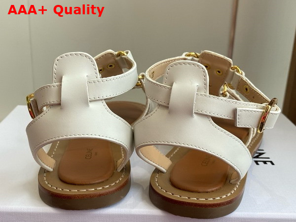 Celine Lympia Gladiator Sandal in Milk Calfskin Replica