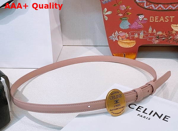 Celine Maison Celine Belt 13mm in Taurillon Leather Black Replica