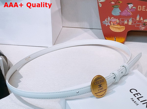 Celine Maison Celine Belt 13mm in Taurillon Leather Black Replica