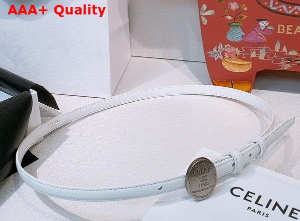 Celine Maison Celine Belt 13mm in Taurillon Leather Black Replica