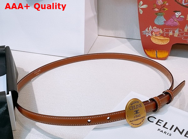 Celine Maison Celine Belt 13mm in Taurillon Leather Black Replica
