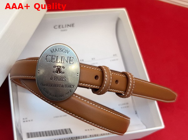 Celine Maison Celine Belt in Taurillon Leather Black Replica