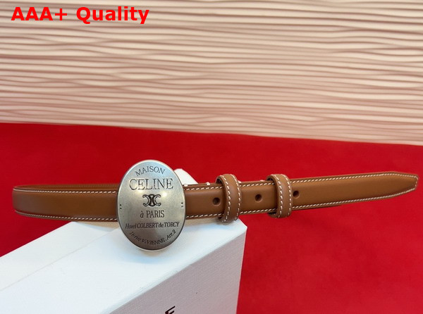 Celine Maison Celine Belt in Taurillon Leather Black Replica