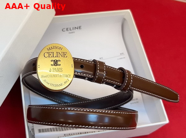 Celine Maison Celine Belt in Taurillon Leather Black Replica