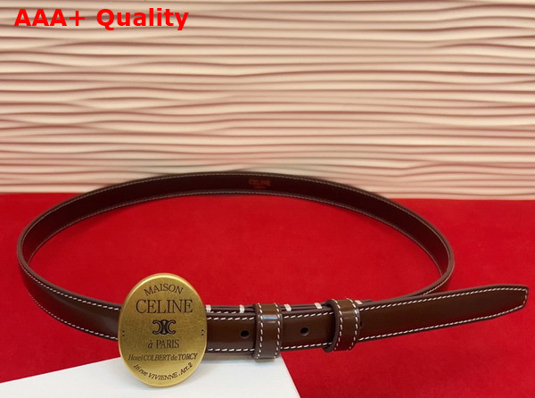 Celine Maison Celine Belt in Taurillon Leather Black Replica