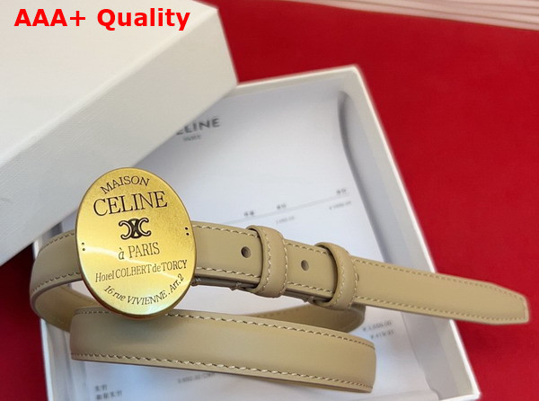 Celine Maison Celine Belt in Taurillon Leather Black Replica