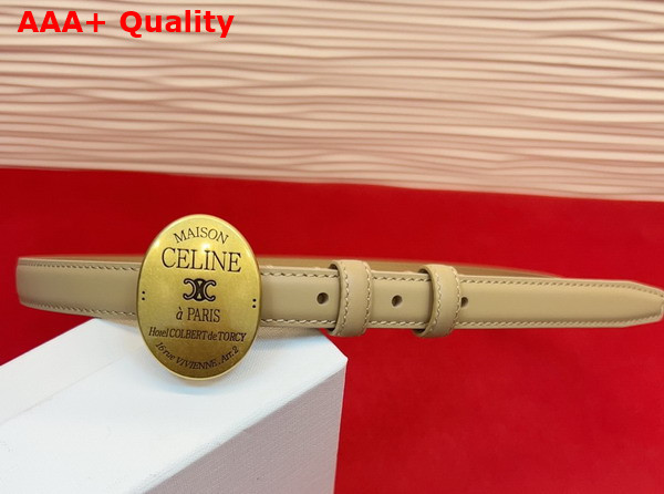 Celine Maison Celine Belt in Taurillon Leather Black Replica