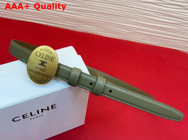 Celine Maison Celine Belt in Taurillon Leather Black Replica