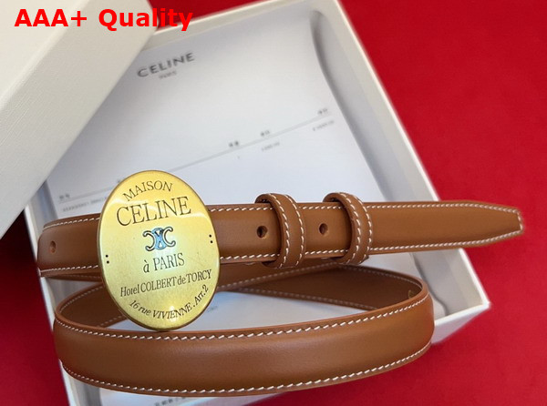 Celine Maison Celine Belt in Taurillon Leather Black Replica