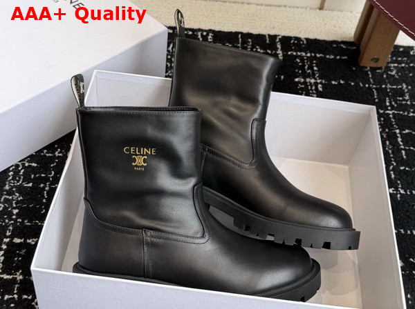 Celine Margaret Boot in Black Calfskin Replica