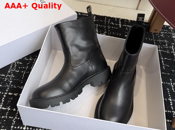Celine Margaret Boot in Black Calfskin Replica