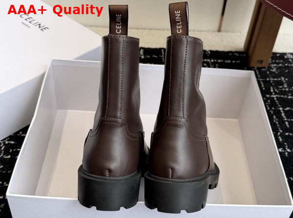 Celine Margaret Boot in Dark Brown Calfskin Replica