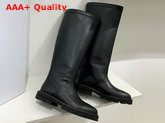 Celine Margaret High Boot in Black Calfskin Replica