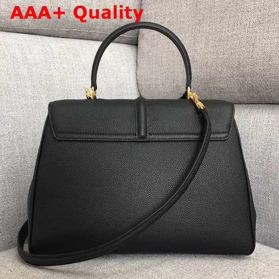 Celine Medium 16 Bag in Black Grained Calfskin Replica