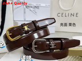 Celine Medium 25mm Vivienne Belt in Chestnut Taurillon Leather Replica
