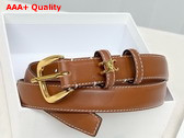 Celine Medium 25mm Vivienne Belt in Tan Natural Calfskin Replica