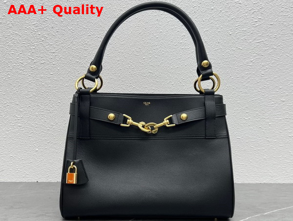 Celine Medium Annabel Bag in Black Supple Calfskin Replica