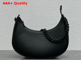 Celine Medium Ava Chain in Black Smooth Calfskin Replica