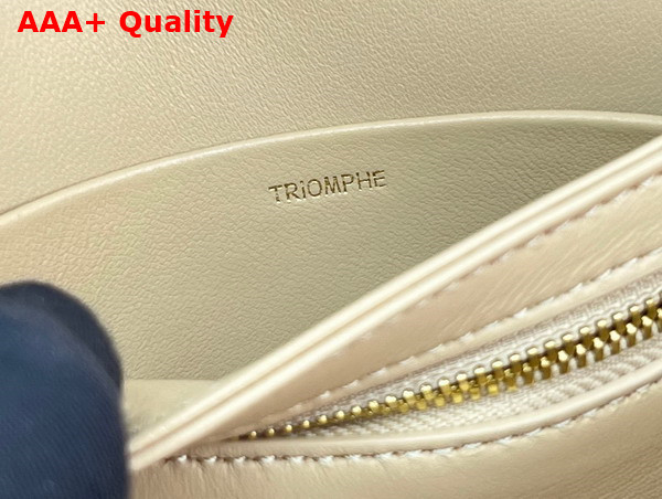 Celine Medium Bag Cuir Triomphe in Natural Calfskin Beige Replica