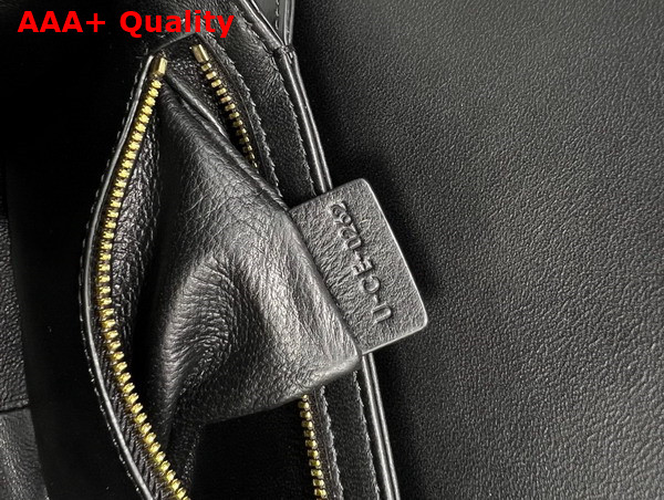 Celine Medium Bag Cuir Triomphe in Natural Calfskin Black Replica