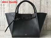 Celine Medium Big Bag in Black Supple Grained Calfskin Replica