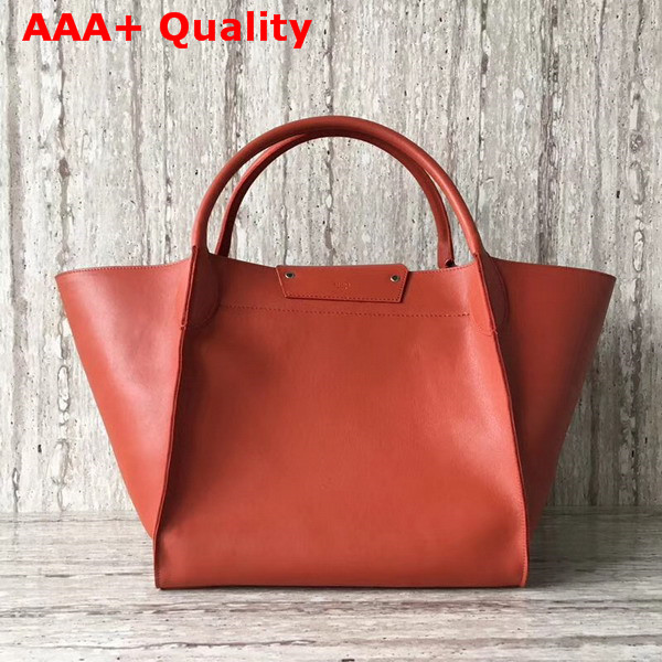 Celine Medium Big Bag in Orange Smooth Calfskin Replica