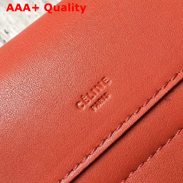 Celine Medium Big Bag in Orange Smooth Calfskin Replica