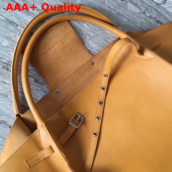 Celine Medium Big Bag in Yellow Smooth Calfskin Replica