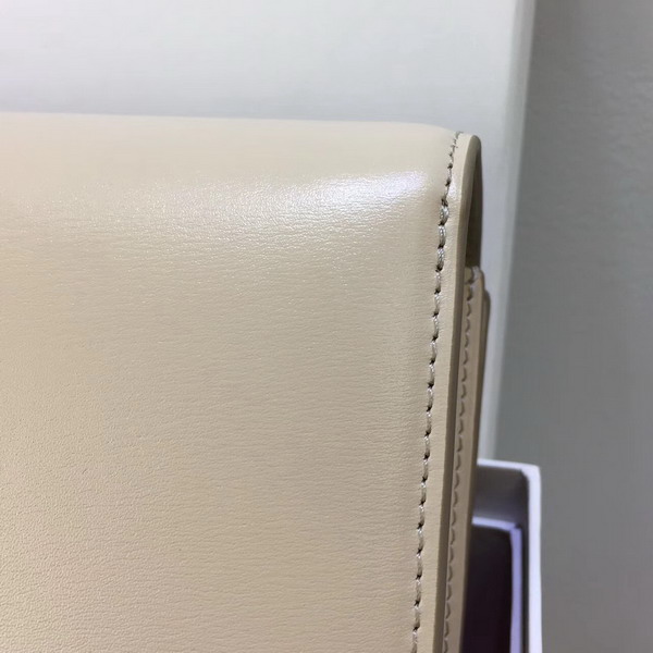 Celine Medium Box Bag Beige Box Calfskin Silver Hardware For Sale