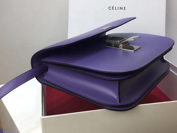 Celine Medium Box Bag Light Purple Box Leather Replica