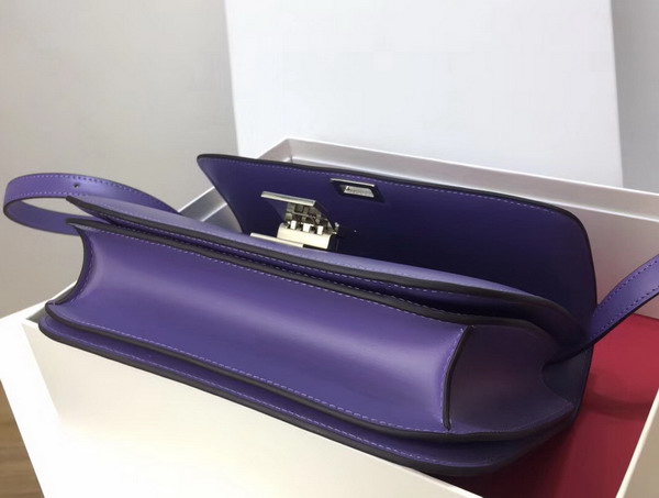 Celine Medium Box Bag Light Purple Box Leather Replica