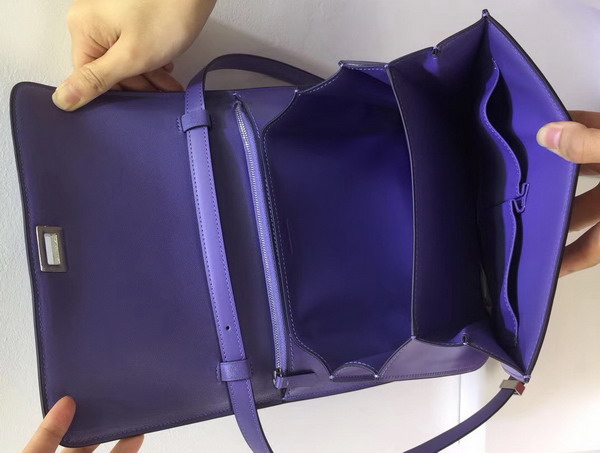 Celine Medium Box Bag Light Purple Box Leather Replica