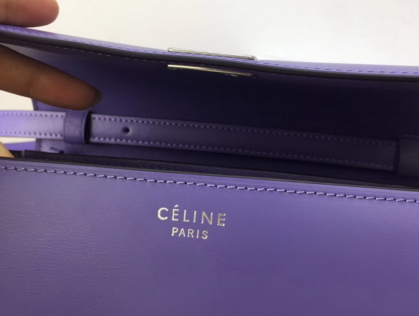 Celine Medium Box Bag Light Purple Box Leather Replica
