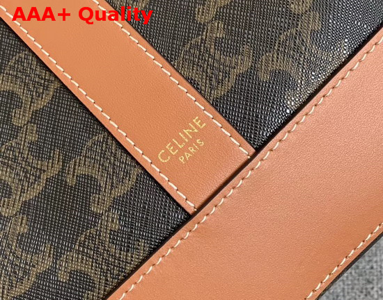 Celine Medium Bucket in Triomphe Canvas Replica
