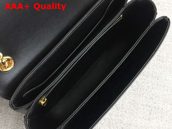 Celine Medium C Bag in Black Shiny Calfskin Replica