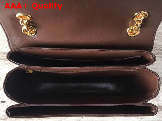 Celine Medium C Bag in Brown Quilted Calfskin Replica