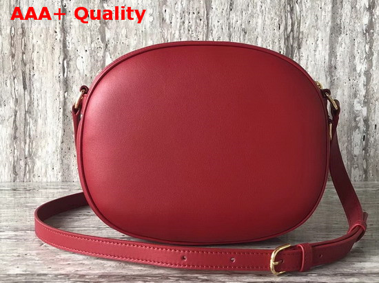 Celine Medium C Charm Bag in Red Quilted Calfskin Replica
