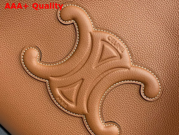 Celine Medium Cabas Anais Cuir Triomphe in Grained Calfskin Tan Replica