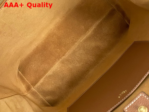 Celine Medium Cabas Anais Cuir Triomphe in Grained Calfskin Tan Replica